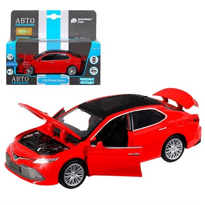 Модель 1:32 Toyota Camry, красный 1251387JB Автопанорама - фото 47043809