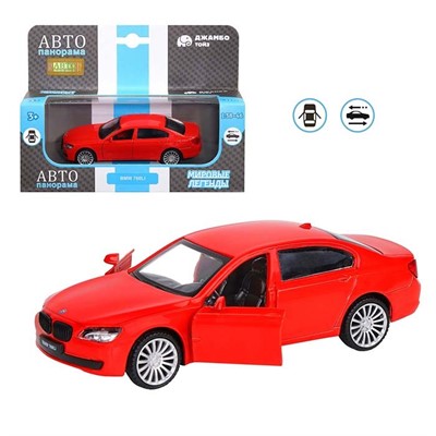 Модель 1:46 BMW 760 LI, красный 1200131JB Автопанорама - фото 47043810