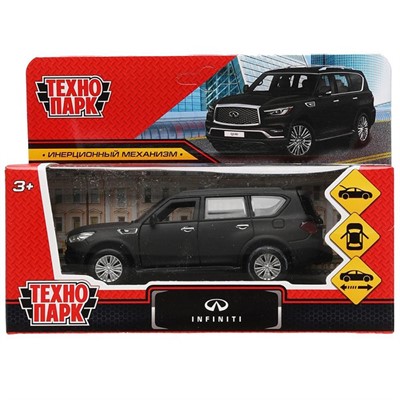 Модель QX80-12MAT-BK INFINITI QX80 черный Технопарк в коробке - фото 47043814