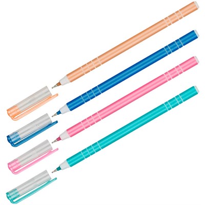 Ручка шариковая синяя OfficeSpace "Perl gloss" 0.6мм BPPG_43082 - фото 47044902