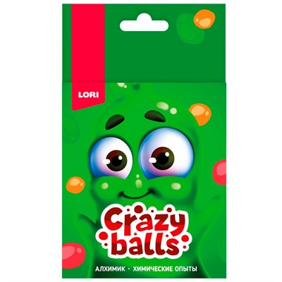 Набор Химические опыты.Crazy Balls "Оранжевый, зелёный и сиреневый шарики" Оп-102 - фото 47045476