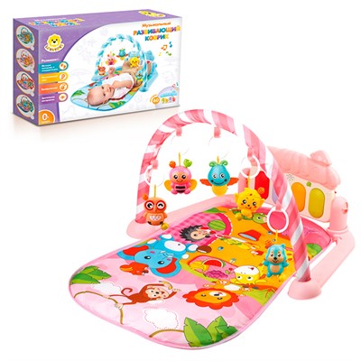 Коврик 931YS Levatoys с игрушками на дугах в коробке - фото 47045979