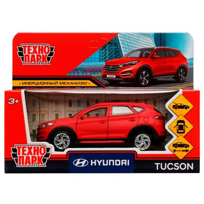 Модель TUCSON-12FIL-RD HYUNDAI TUCSON длина 12 см Технопарк в коробке /72/ - фото 47046146