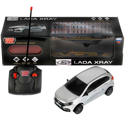 Машина на радиоуправлении LADAXRAY-18L-GY LADA XRAY 18 см, свет, сереб Технопарк в кор /36/ - фото 47047367