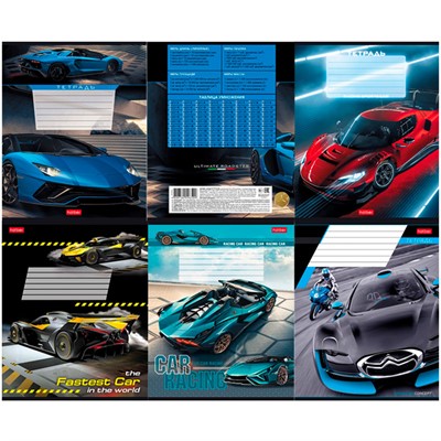 Тетрадь 18 л. клетка Я люблю гонки 18Т5В1 Hatber - фото 47047724