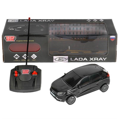 Машина на радиоуправлении LADAXRAY-18L-BK LADA XRAY 18 см, свет, черн Технопарк в коробке - фото 47047990
