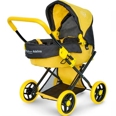 Коляска для куклы 8446-1175 Трансформер BUGGY BOOM жёлтый Amidea - фото 47048069