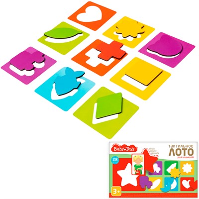 Лото Baby Toys Тактильное для малышей 04879 - фото 47048729