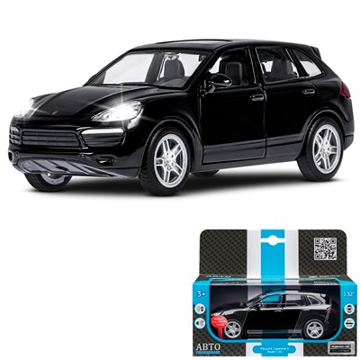 Модель 1:32 Porsche Cayenne S черный JB1251579 Автопанорама - фото 47048842