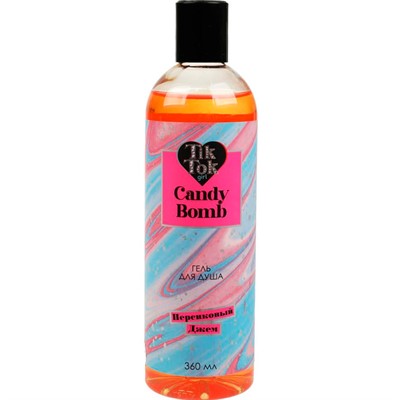 Гель для душа candy bomb персиковый джем 360 мл TIK TOK GIRL GELB97223TTG /6/ - фото 47049055