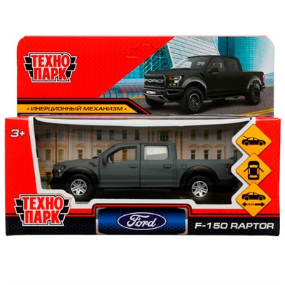 Модель F150RAP-12FIL-GY FORD F150 RAPTOR SOFT 12 см серый Технопарк в коробке /72/ - фото 47051101