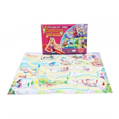 Настольная игра Стильные девчонки.Ходилка ИН-8968 - фото 47051117