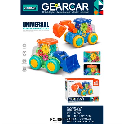 Машина на батарейках M02-B свет, звук в коробке - фото 47052860