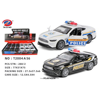Модель T2004A56 металл, свет, звук 12 шт. в шоубоксе - фото 47053179
