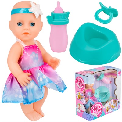 Пупс Yale Baby YL2317B-B 17 см. с аксесс. в кор. - фото 47053651