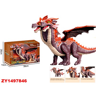 Игрушка на батарейках 916A Дракон в кор. - фото 47054347