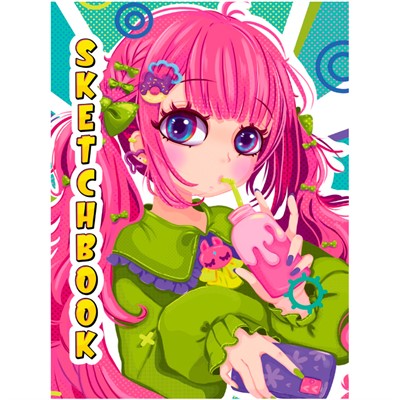 Скетчбук А5 467-0-159-10068-3 АНИМЕ СЛАДКИЙ ВКУС - фото 47054810