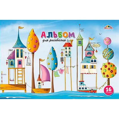 Альбом для рисования 16 л. "Волшебный город" С1015-38 - фото 47057230