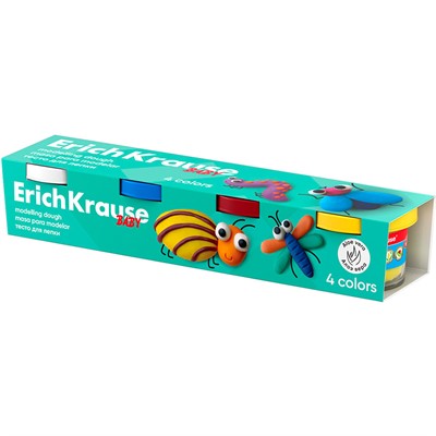 Тесто для лепки ErichKrause Baby с Алоэ Вера 4 цвета по 35 г 61401 - фото 47057696