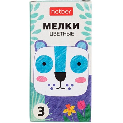 Мел цветной 3шт Нарисуй-ка!  ML_082950 Hatber - фото 47058981