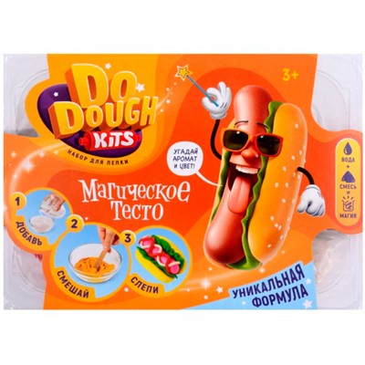 Набор для творчества Сухое тесто для лепки DO DOUGH kits Набор Хотдог DD004 - фото 47059819