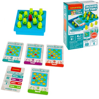 Игра логическая БондиЛогика Bondibon ОБСКАЧИ ЛЯГУШКУ ВВ6330 - фото 47060737