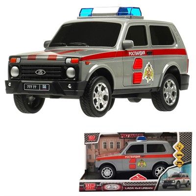 Модель LADA 4x4 URBAN РОСГВАРДИЯ 19,5 см, 2 кноп, Технопарк в кор 364601 - фото 47061929