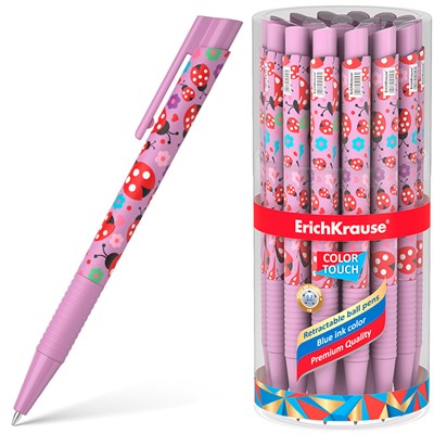 Ручка шариковая автомат синяя ColorTouch Matic&Grip Ladybug 56056 /Erich Krause/ - фото 47062322