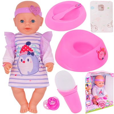 Пупс Yale Baby BL242D функция с кнопки, с аксесс. в кор. - фото 47062750
