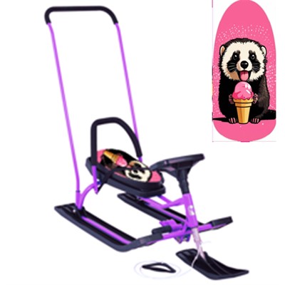 Снегокат 140 SNOWKAT Go Go Ice ferret с П-образным толкателем - фото 47063133