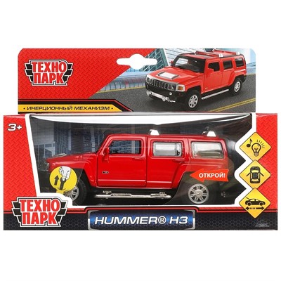 Модель SB-68321 HUMMER h3, 14,4 см, двери, багажник, инерция Технопарк - фото 47064404