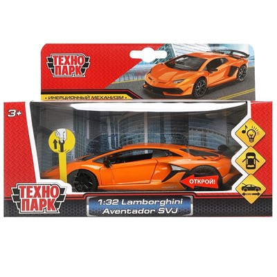 Модель SB-68473 lamborghini aventador svj, 15,5 см, двери, инерция Технопарк - фото 47064429
