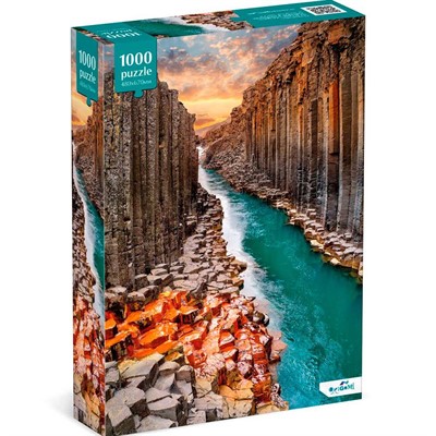 Пазл 1000 Базальтовый каньон Студлагиль, Исландия 09075 Origami - фото 47064840