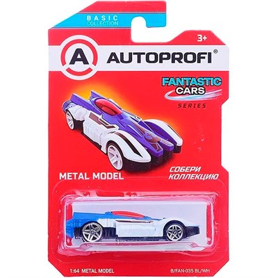 Модель 1:64 Серия FANTASTIC CARS син./белый B/FAN-035 BL/WH - фото 47067373