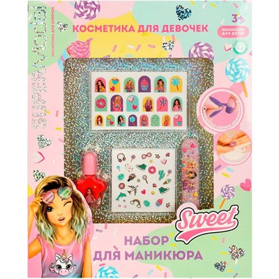 Набор д/маникюра: лак д/ногтей, наклейки д/ногтей Милая Леди 97921-TM-ML - фото 47067797