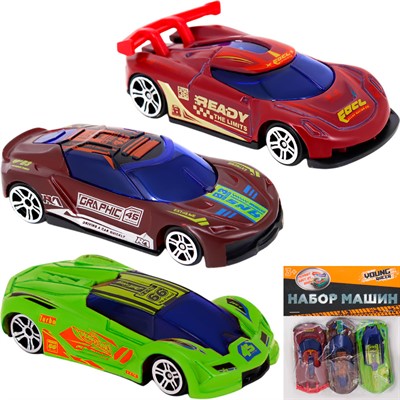 Набор машин Young Racer MK1021-23 меняет цвет в воде (3шт) в пак. - фото 47068258