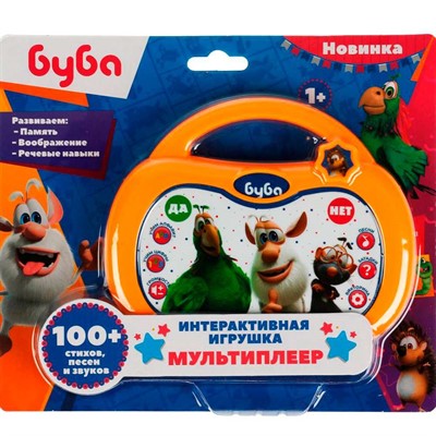 Игрушка на батарейках Мультиплеер Буба 100 стихов,песен,звуков Умка HT586-R3 - фото 47068290