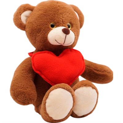Мишка Топотыж шарики мелк. мотор., красное сердечко 27/32 см 016527S-44 - фото 47069705