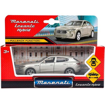 Модель 67348 maserati levante, 11,5 см,  двери, инерция, серебристый Технопарк в кор. /48/ - фото 47070258
