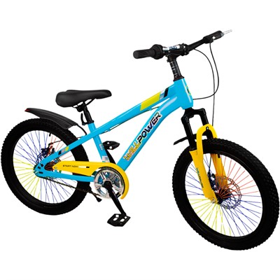 Велосипед двухколесный 20" WILLPOWER желтый FG240528002L-3 - фото 47072824