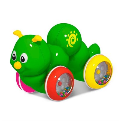 Игрушка покатушка Гусеница 01393 /9/ - фото 47074926