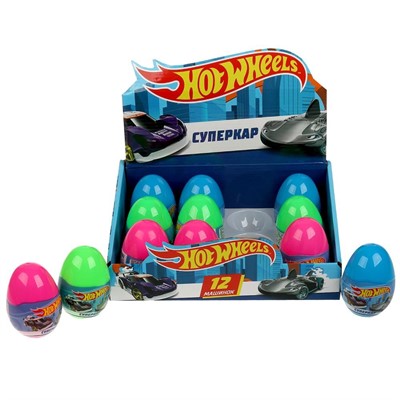Модель HW-EGG-094-R Хот Вилс ЯЙЦО 5 см в ассортименте Технопарк в кор. - фото 47075057
