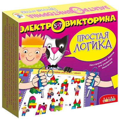 Игра Электровикторина 5-7 лет Простая логика 3975 - фото 47075184