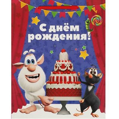 Пакет Чудо праздник Буба m, 18*22,7*10 см PM-79960-HB-BB-CN - фото 47075401