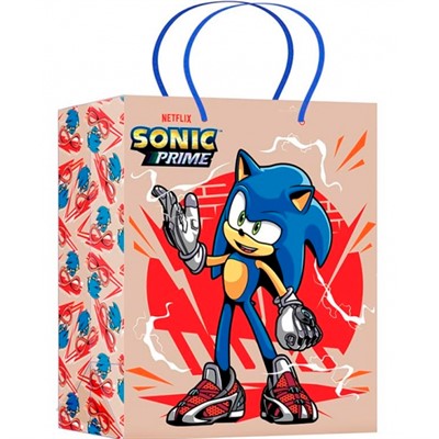 Пакет Чудо праздник крафт Sonic Соник l, 26*32*10 см PLK-117651-SN - фото 47075992