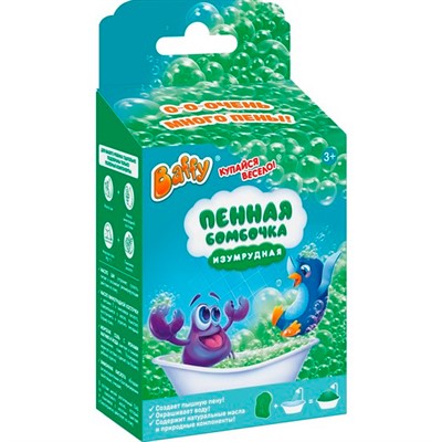 Средство для принятия ванн "Купайся весело": Сухая пена для ванны Пенная бомбочка D0231-E ТМ «Baffy» - фото 47077050