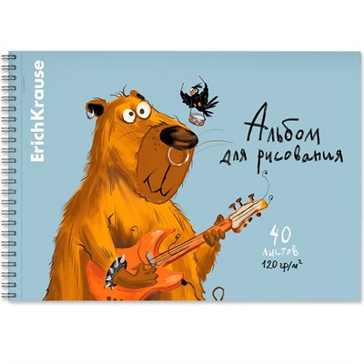 Альбом для рисования 40 л. ErichKrause Happy Capy А4 61522 - фото 47081897