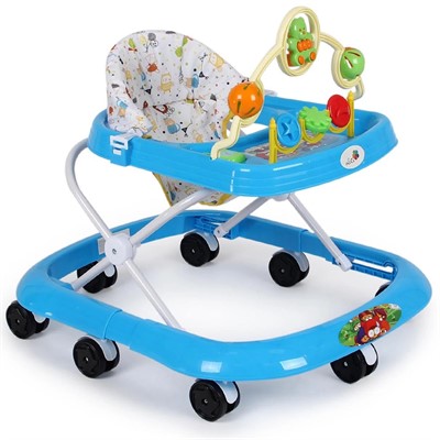 Ходунки Мишка 8 кол. муз. игрушки голубой 228 - фото 47082193
