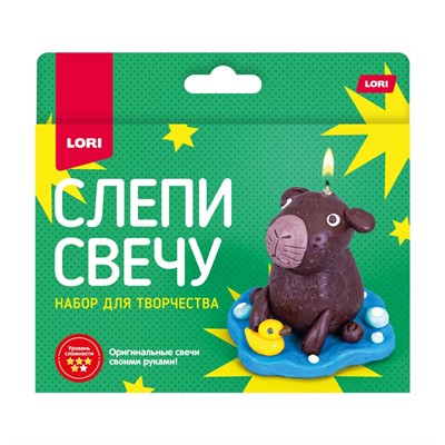 Набор для творчества Слепи свечу Капибара Пз/С-022 Lori - фото 47082376