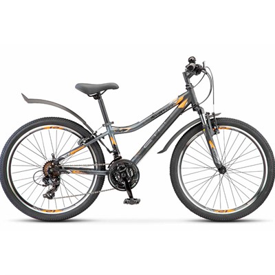 Велосипед двухколесный 24" Navigator-410 V 21-sp 12" антрацитовый/черный EP-00005979 - фото 47083016